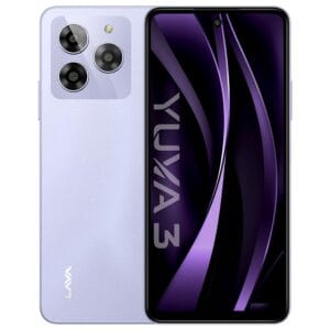 Lava Yuva 3 (Cosmic Lavender, 4+4*GB + 128GB)|Segment's Most Affordable Smartphone with 128 GB (UFS 2.2) Storage | 90Hz Punch Hole Display|13MP AI Triple Camera|Side Fingerprint...
