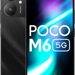 POCO M6 5G (Galactic Black,6GB RAM, 128GB Storage) | MediaTek Dimensity 6100+ 5G Processor | 5000 mAh Battery + 18W Fast Charging | 50 MP AI Dual-Camera System & Side...