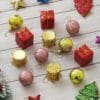 eCraftIndia Christmas Tree Decoration Items Gifts Drums Balls for Decoration (Pack of 12)| Christmas Hanging Ornament Christmas Ornaments Props Christmas Decorations Items for...