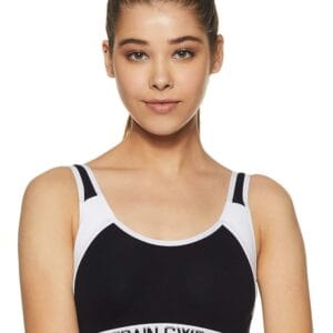Van Heusen Women Proactive Wireless Non Padded Sports Bra - Anti Bacterial, Full Coverage, Light Impact |Material: Cotton