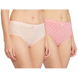 Van Heusen Women's Cotton 11113 Comfort Fit Other Anti-Bacterial Hipster (Pack of 2) (Colors and Prints May Vary)