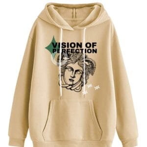 Veirdo® Cotton Fleece Oversize Loose Fit Hooded Sweatshirt Full Sleeves Cool & Stylish Graphic Printed Jumper Sweatshirt Winter Wear for Women
